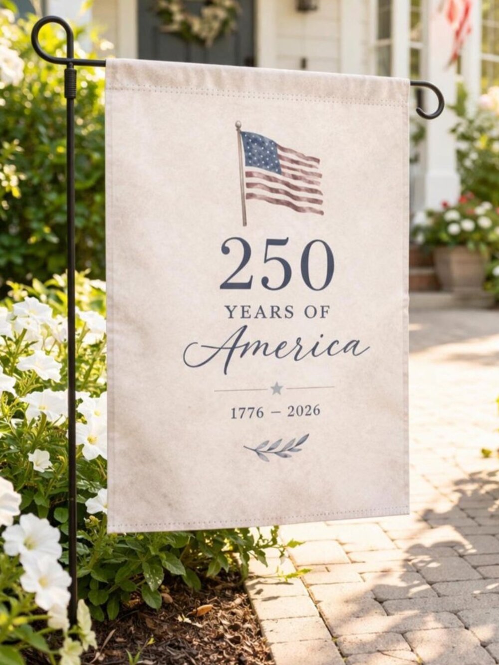 July 14th America 250th Birthday USA Garden Flag - Picture 1 of 3